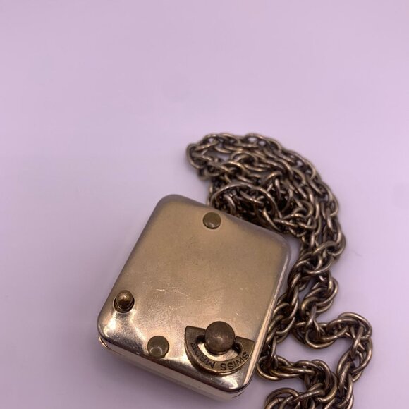 Beautiful Vintage Swiss Reuge Music Box Necklace/Charm Necklace with Music Note - Picture 4 of 9